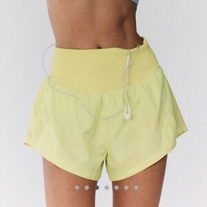 FP Movement Carpe Diem Shorts - Athletic Running Shorts - Sour Citrus